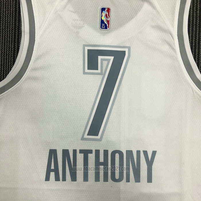 Camiseta Oklahoma City Thunder Carmelo Anthony #7 Ciudad 2021-22 Blanco